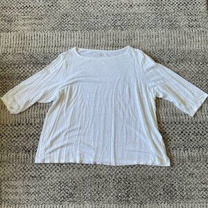 Eileen Fisher Organic Linen Slub Top